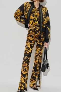 Versace Jeans Couture ŻÓŁTY Koszula z nadrukiem `Barocco`