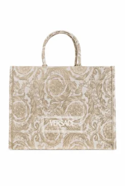 Versace kremowy Torba ‘Athena Large’ typu ‘shopper’