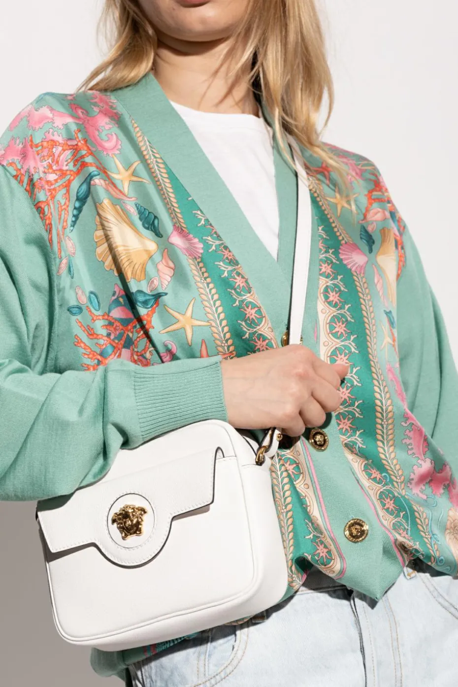 Versace kremowy Torba na ramię `La Medusa`