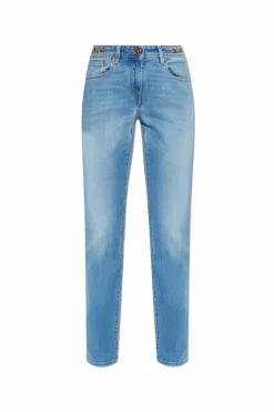 Versace NIEBIESKI Jeansy ze zwężanymi nogawkami