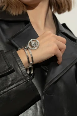 Versace SREBRNY Bransoleta z aplikacją