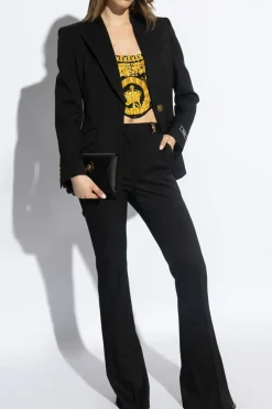 Versace ŻÓŁTY Gorset z motywem `Barocco`