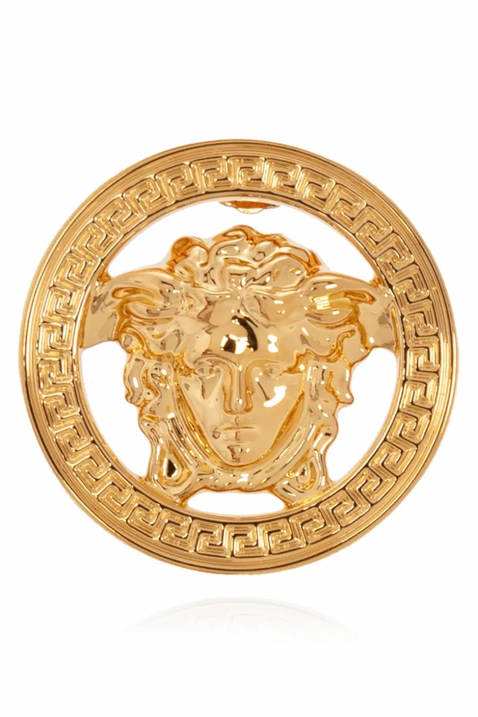Versace ZŁOTY Kolczyki z logo