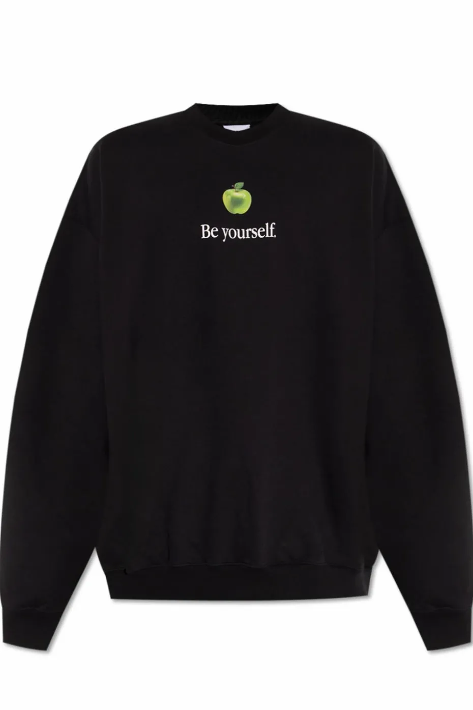 VETEMENTS CZARNY Bluza z nadrukiem