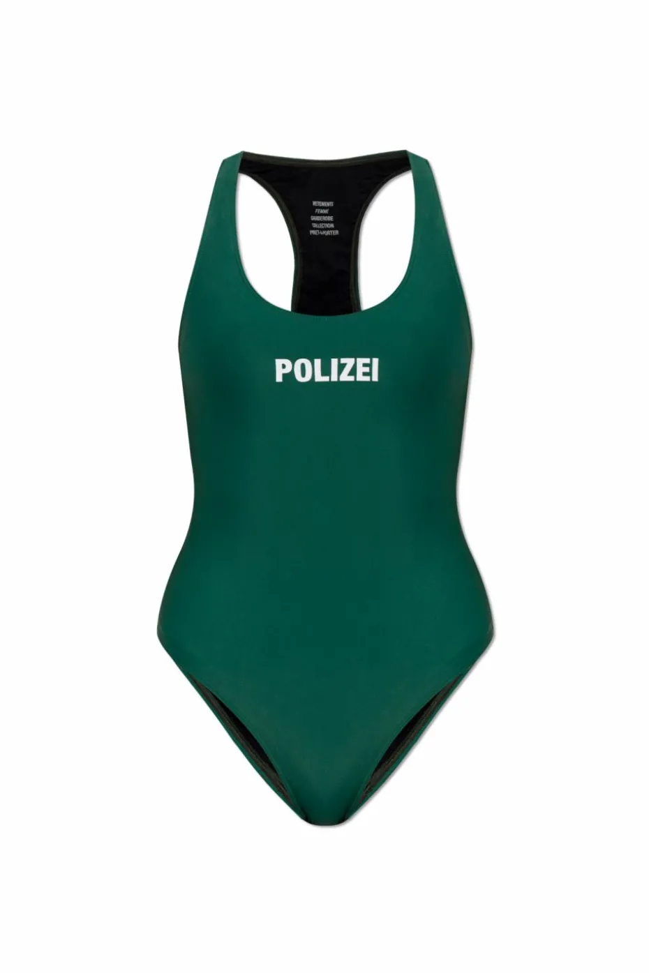 VETEMENTS ZIELONY Jednoczęściowy kostium kąpielowy