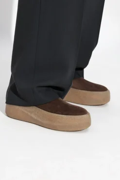 Vic Matie BRĄZOWY Zamszowe buty na platformie