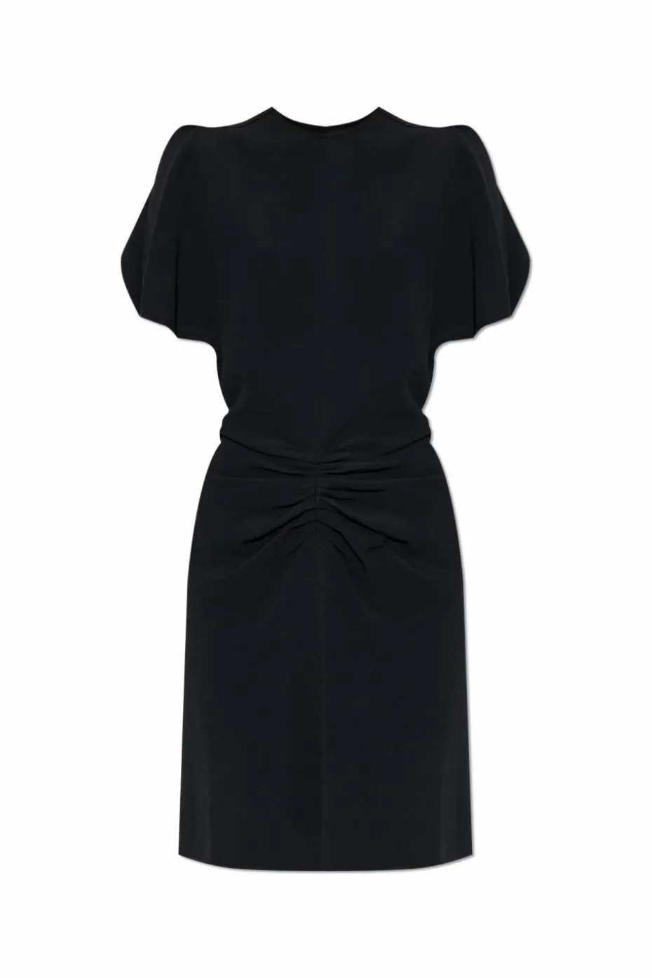 Victoria Beckham CZARNY Sukienka z drapowaniem w talii