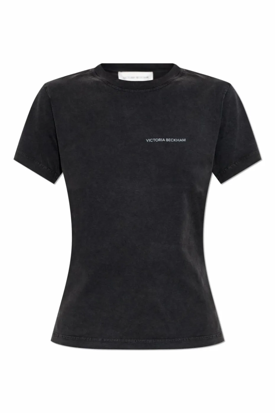 Victoria Beckham CZARNY T-shirt z logo