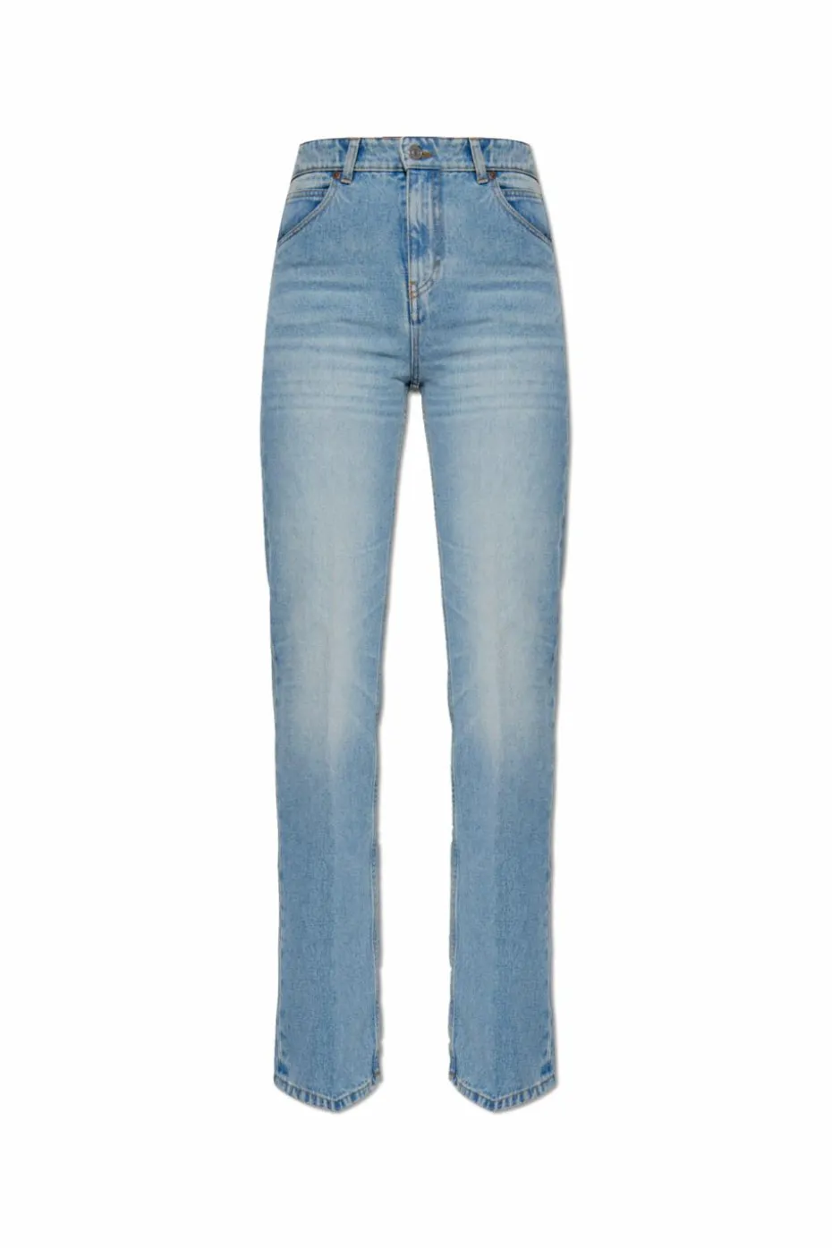 Victoria Beckham jasnoniebieski Jeansy z logo