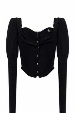 Vivienne Westwood CZARNY Kardigan z gorsetem