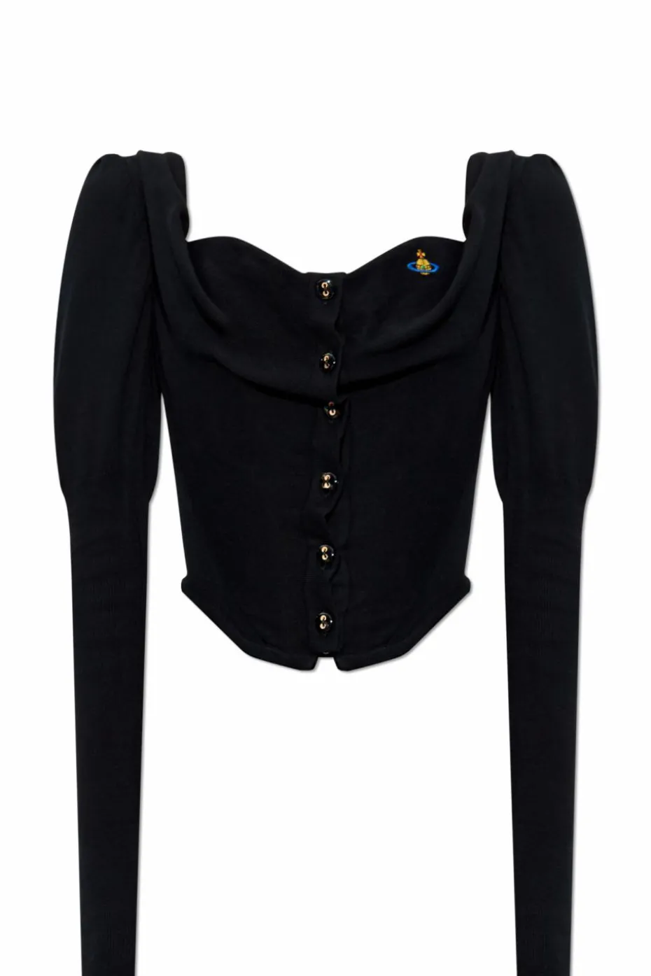 Vivienne Westwood CZARNY Kardigan z gorsetem