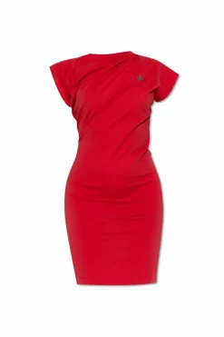 Vivienne Westwood CZERWONY Sukienka z logo