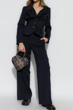 Vivienne Westwood GRANATOWY Wełniana marynarka