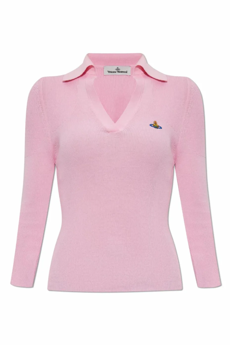 Vivienne Westwood RÓŻOWY Polo z logo