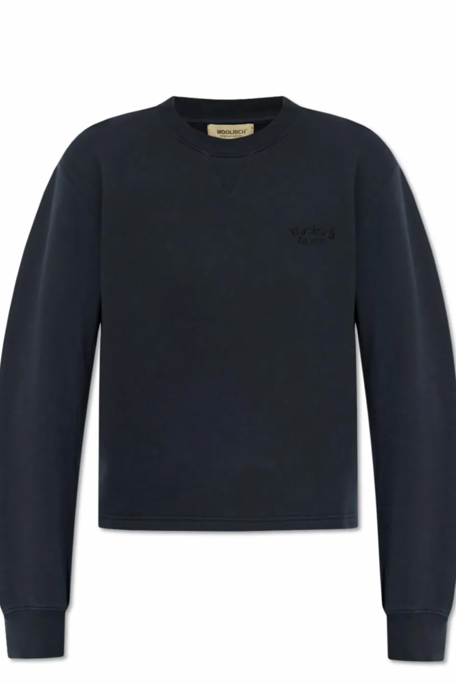 Woolrich GRANATOWY Bluza z wyszytym logo