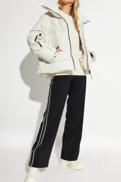 Woolrich kremowy Kurtka narciarska z szerokim kołnierzem