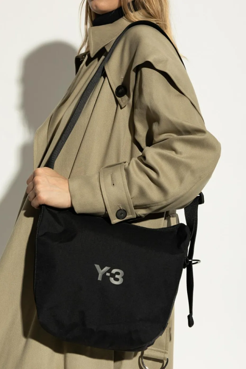 Y-3 CZARNY Torba na ramię