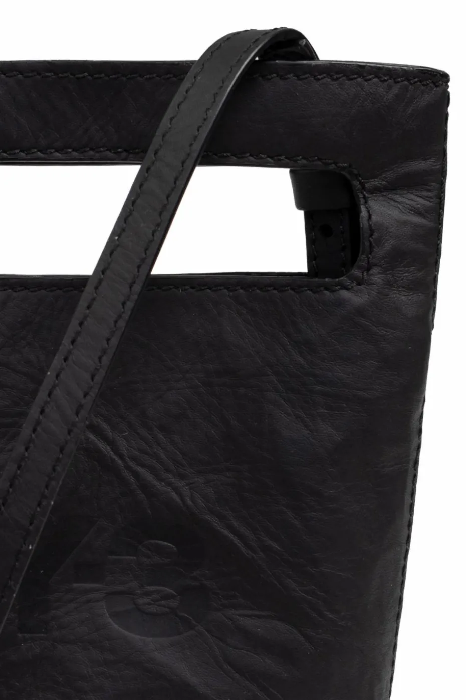 Y-3 CZARNY Torba na ramię z logo