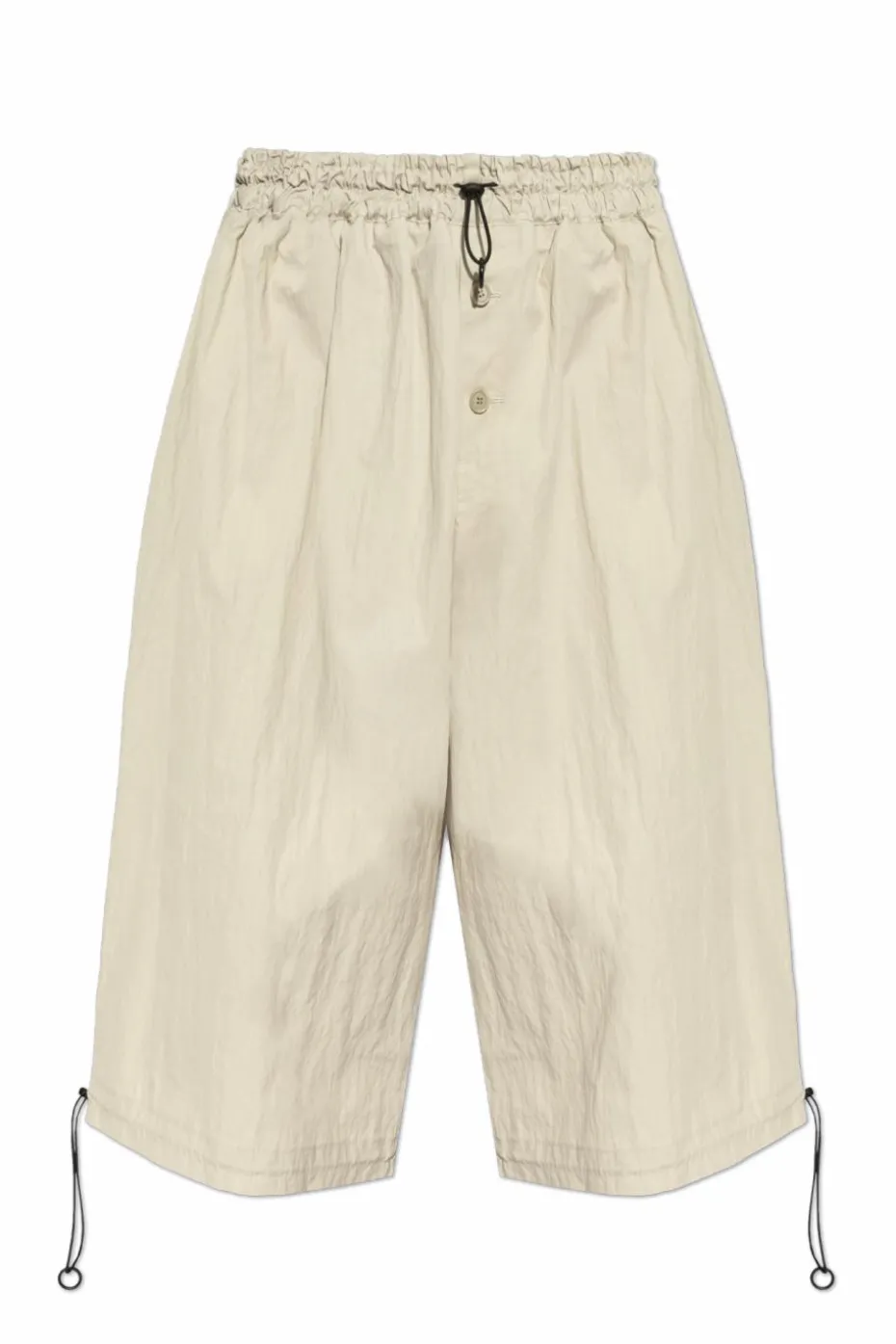 Yohji Yamamoto SZARY Spodnie z szerokimi nogawkami