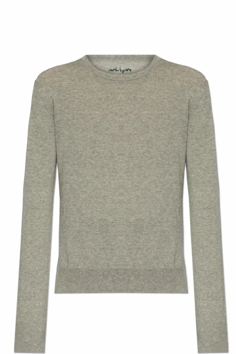 Yohji Yamamoto SZARY Sweter z logo