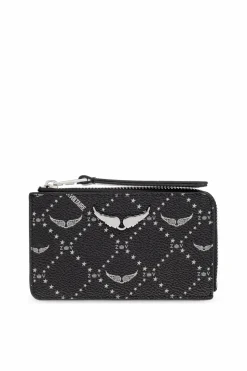 Zadig & Voltaire CZARNY Etui na karty