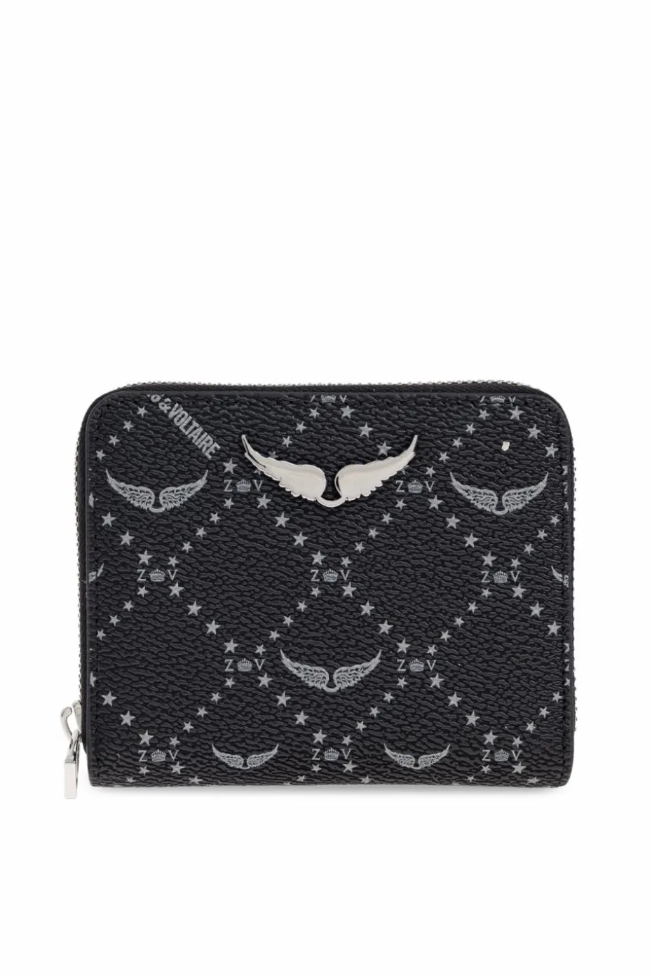 Zadig & Voltaire CZARNY Portfel z logo