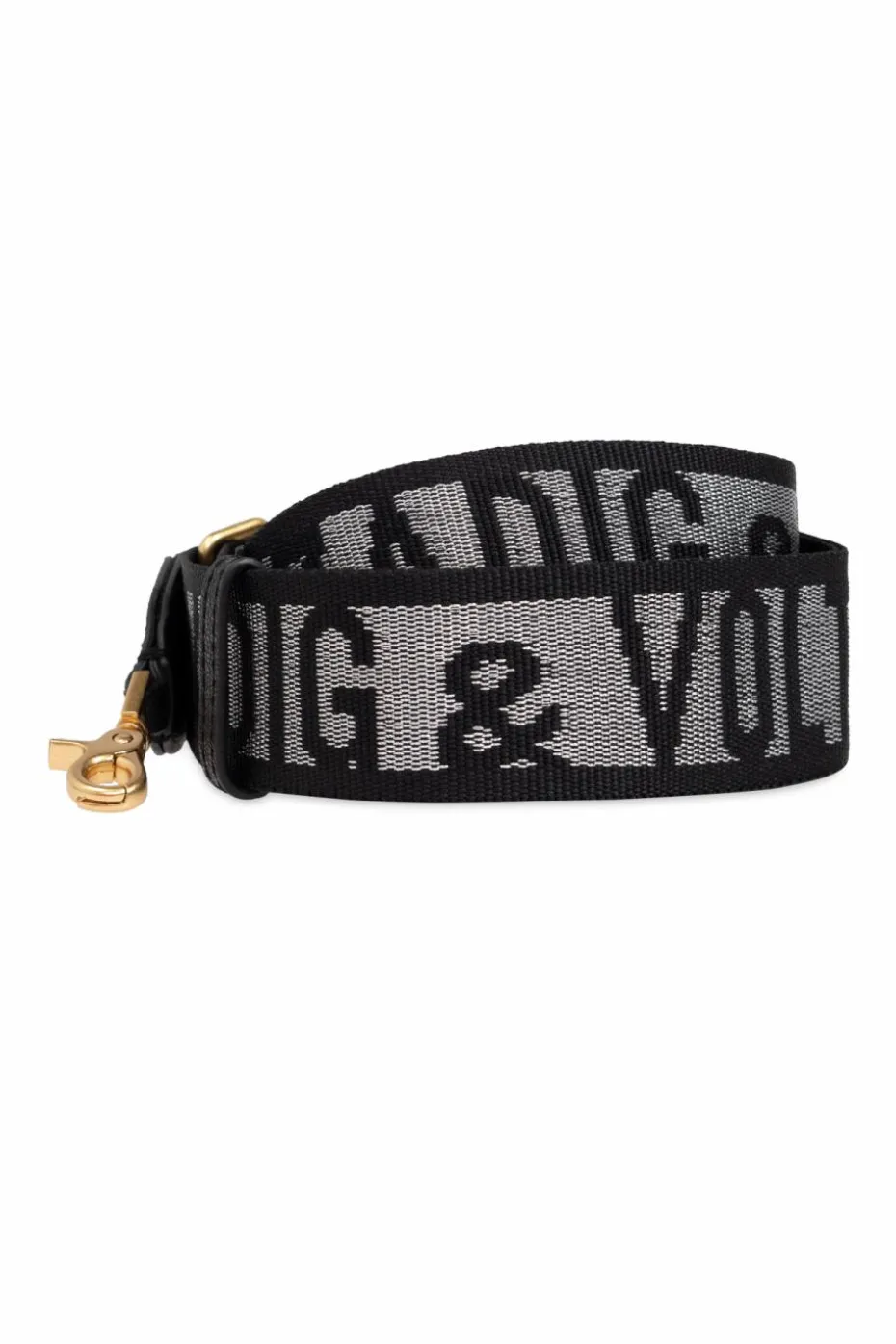 Zadig & Voltaire CZARNY Regulowany pasek do torby