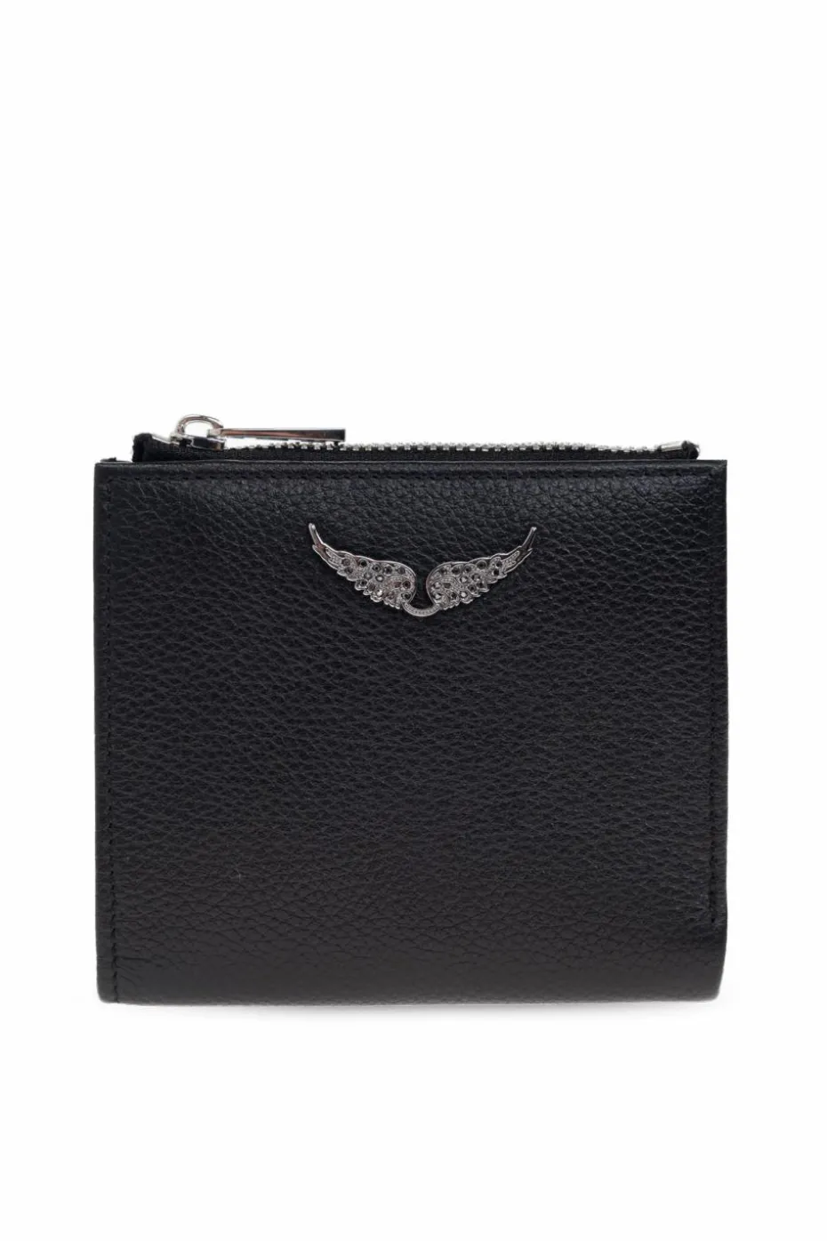 Zadig & Voltaire CZARNY Skórzany portfel