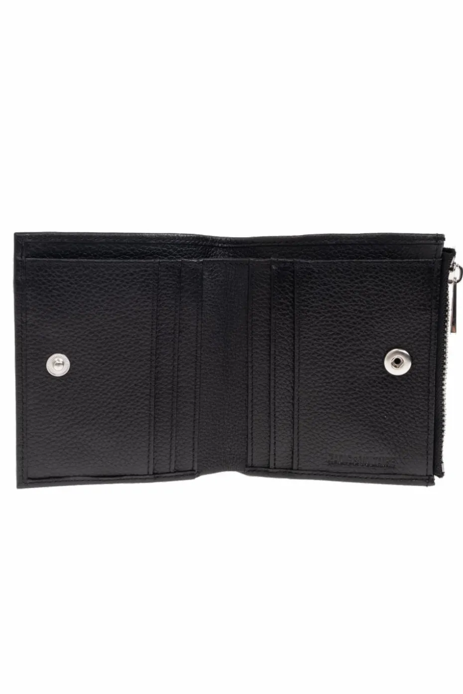 Zadig & Voltaire CZARNY Skórzany portfel