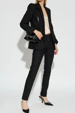 Zadig & Voltaire CZARNY Spodnie `Prune`