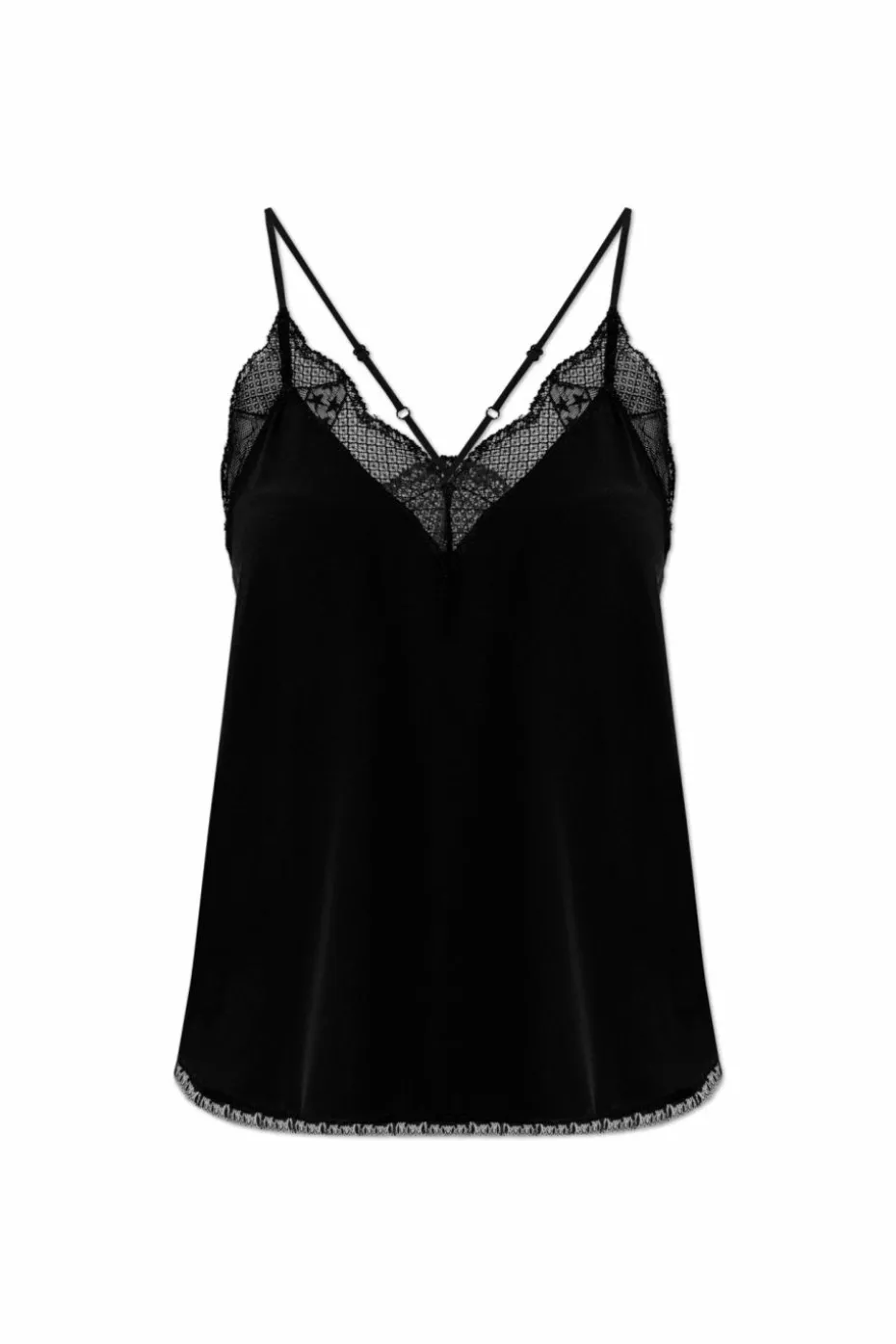 Zadig & Voltaire CZARNY Top `Christy`