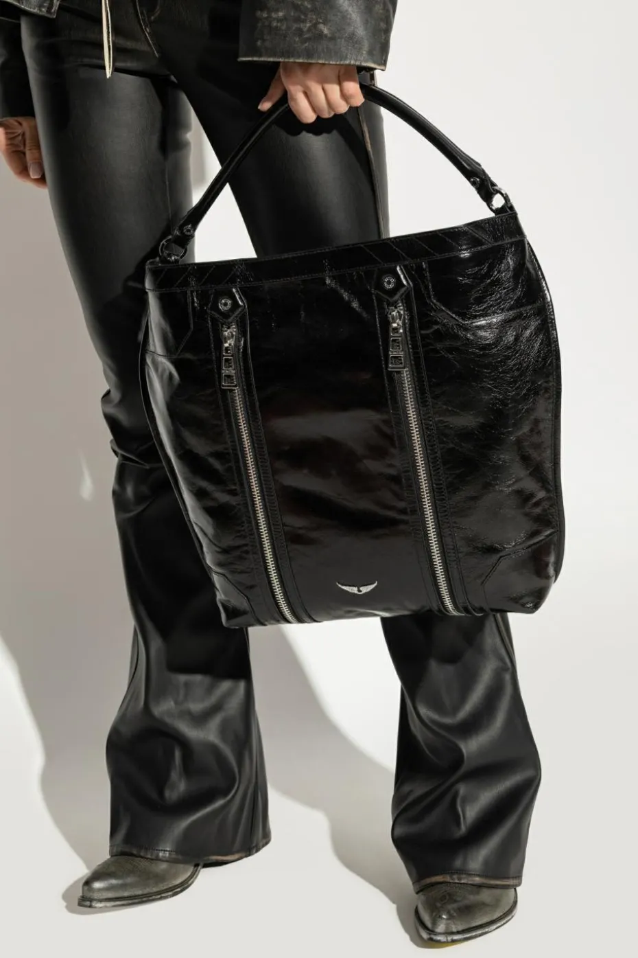 Zadig & Voltaire CZARNY Torba ‘Sunny’ typu ‘shopper’