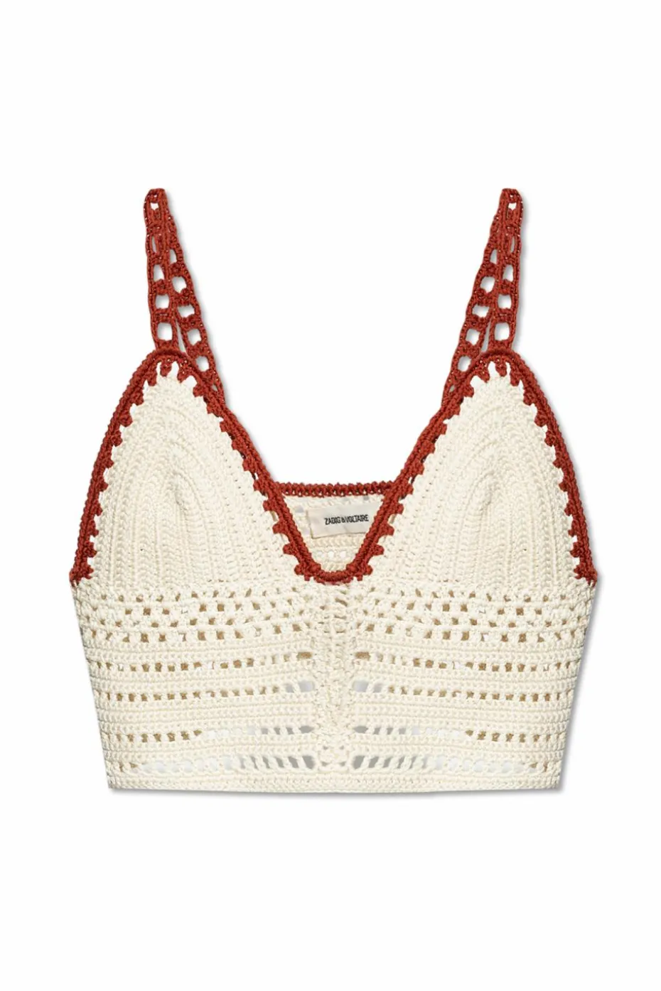 Zadig & Voltaire kremowy Top `Taly`